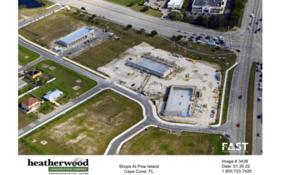 Heatherwood Construction is at the halfway point on The Shops on Pine Island