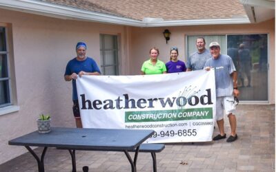 Heatherwood Construction, community volunteers  restore courtyard for Dr. Piper Center